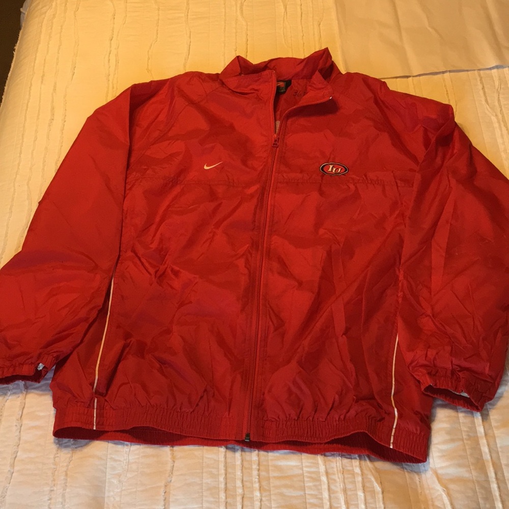 Red Nike Indiana University Track Suit